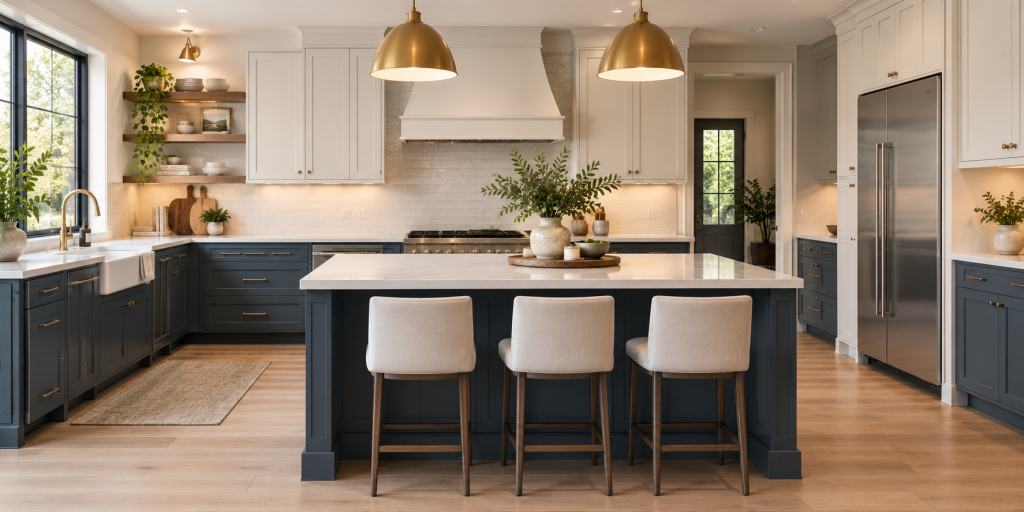 Two-Tone Kitchen Cabinets